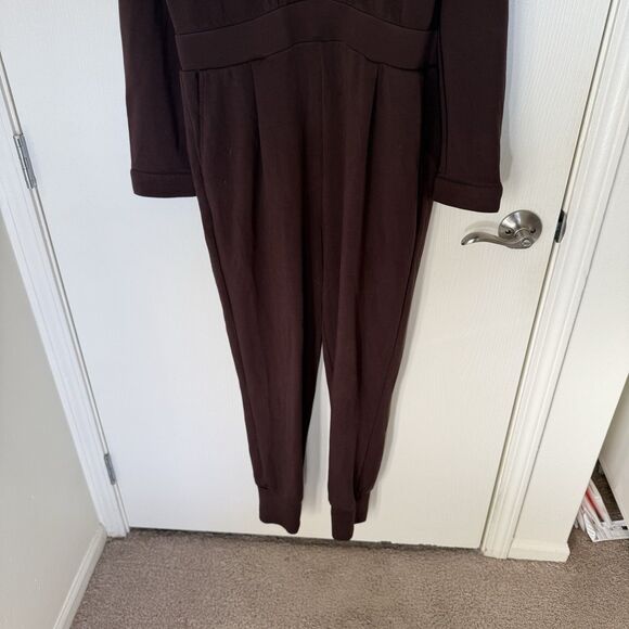 Varley Talia Long Sleeve Doublesoft Jersey Zip Jumpsuit Long Sleeve Lounge Sz XL - Picture 4 of 15